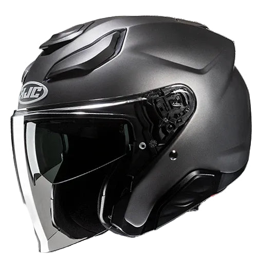 Capacete HJC F31 SEMI FLAT TITANIUM - Motoboxe