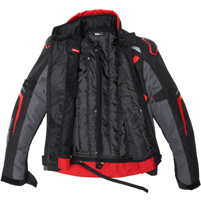 SPIDI BLUSÃO IMPERMEÁVEL MASCULINA RACE-EVO H2OUT PRETO / VERMELHO - Motoboxe
