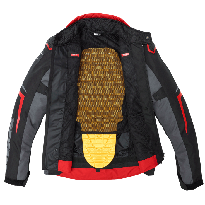 SPIDI BLUSÃO IMPERMEÁVEL MASCULINA RACE-EVO H2OUT PRETO / VERMELHO - Motoboxe