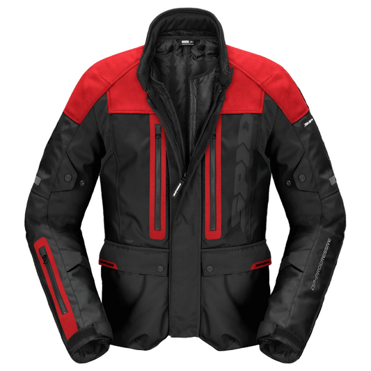 SPIDI BLUSÃO IMPERMIÁVEL TRAVELLER 3 EVO VERMELHO / PRETO - Motoboxe