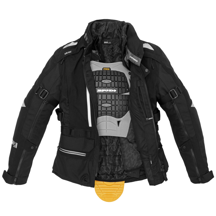 SPIDI BLUSÃO MASCULINO COM MEMBRANA REMOVÍVEL ALLROAD PRETO - Motoboxe