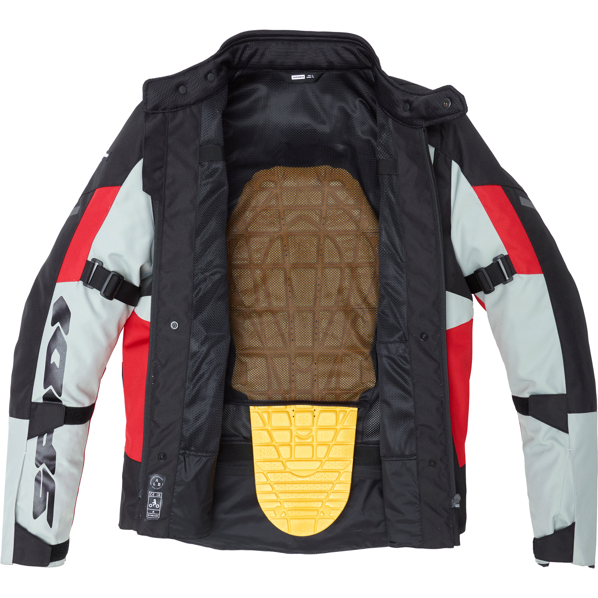 BLUSÃO SPIDI CROSSMASTER CINZA / VERMELHO - Motoboxe