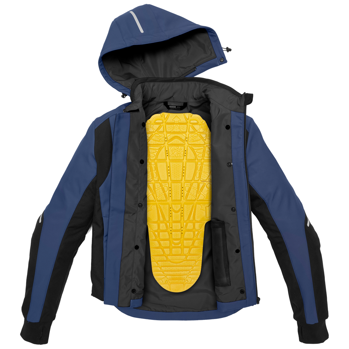 SPIDI BLUSÃO IMPERMIÁVEL ARMOR H2OUT PRETO / AZUL - Motoboxe