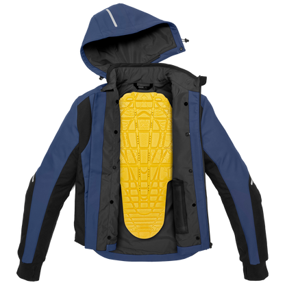 SPIDI BLUSÃO IMPERMIÁVEL ARMOR H2OUT PRETO / AZUL - Motoboxe