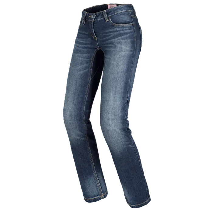 SPIDI CALÇA JEANS FEMININA PARA MOTOCICLISTA J-TRACKER AZUL ESCURO USADO - Motoboxe