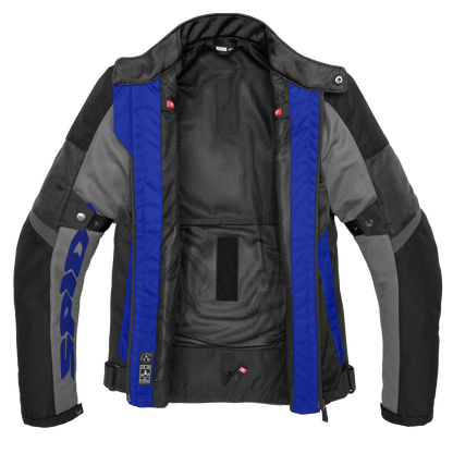 BLUSÃO SPIDI TEK NET PRETO / AZUL - Motoboxe