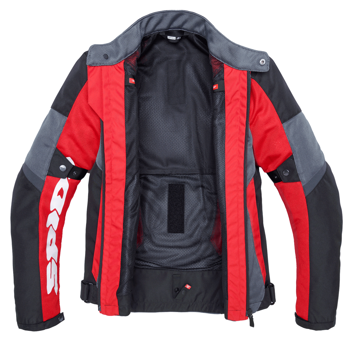 BLUSÃO SPIDI TEK NET PRETO / VERMELHO - Motoboxe