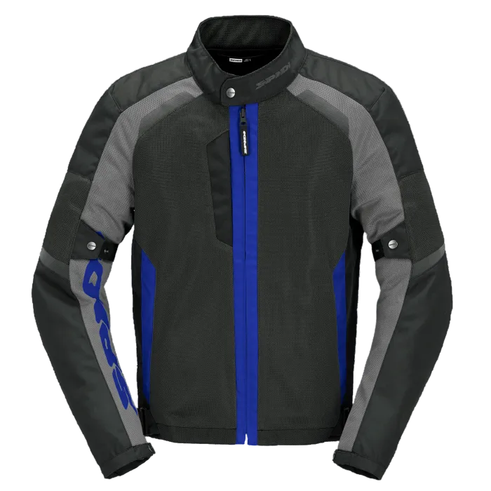 BLUSÃO SPIDI TEK NET PRETO / AZUL - Motoboxe